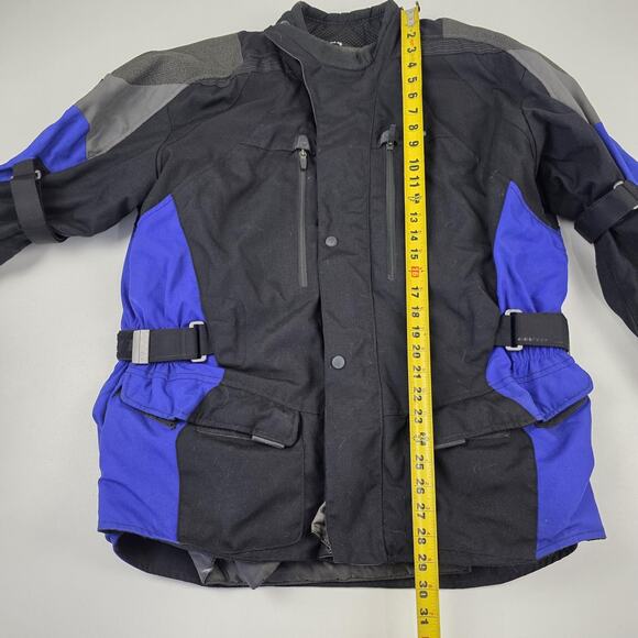 REV'IT! Motorcycle Jacket Mens Extra Large Black Blue Textile Adventure Touring - Picture 4 of 11